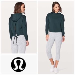 LULULEMON Split Out Hoodie Nocturnal Teal Size 6
